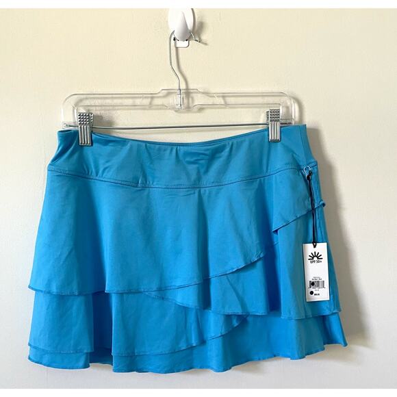 JoFit UPF 50 Golf Skirt Skort Blue Size Medium NEW - Picture 1 of 7